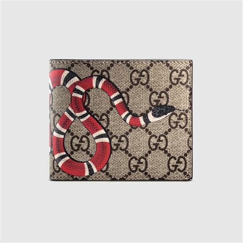 gucci supreme kingsnake wallet|Gucci wallet snake original.